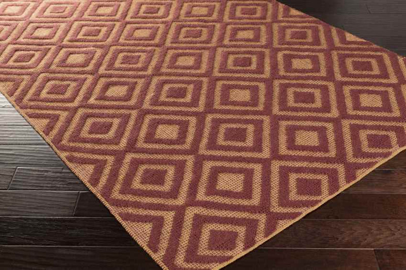 Lakeview Modern Burgundy Area Rug