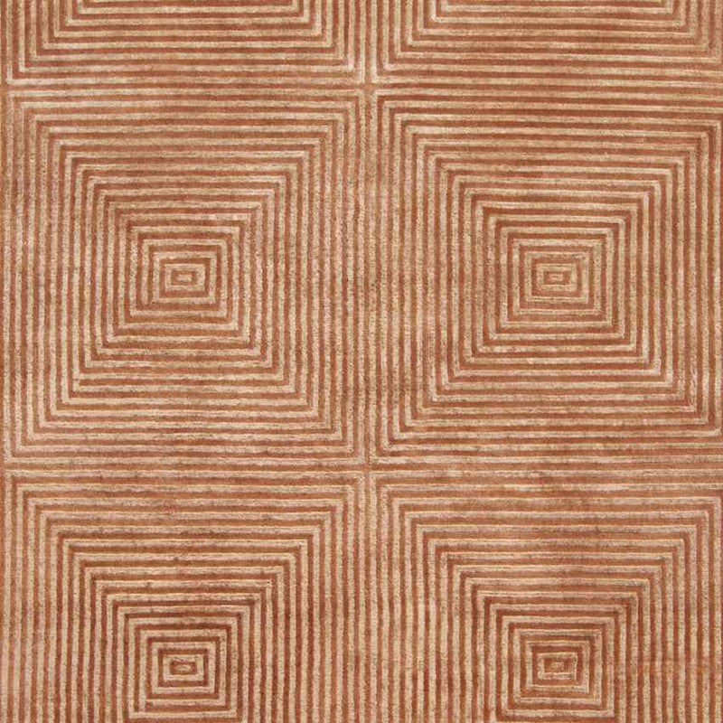 Laurens Modern Burnt Orange/Navy Area Rug