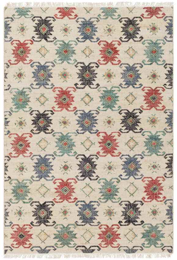 Lawndale Global Blue/Red Area Rug