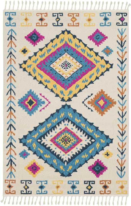 Termunten Global Jute/Sisal Pink/Blue Area Rug