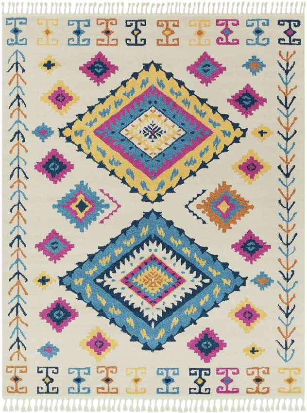 Termunten Global Jute/Sisal Pink/Blue Area Rug