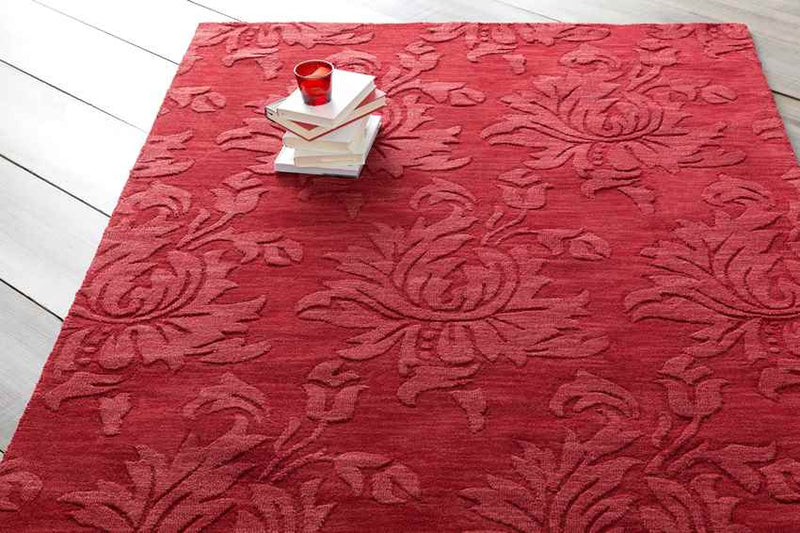 Coalhurst Modern Dark Red Area Rug