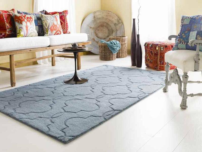 Lincolnton Modern Denim Area Rug