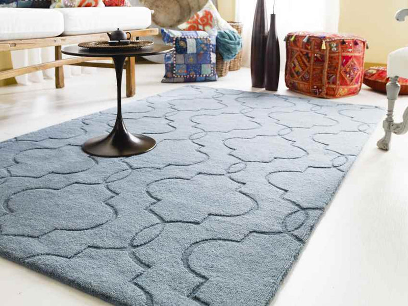 Lincolnton Modern Denim Area Rug