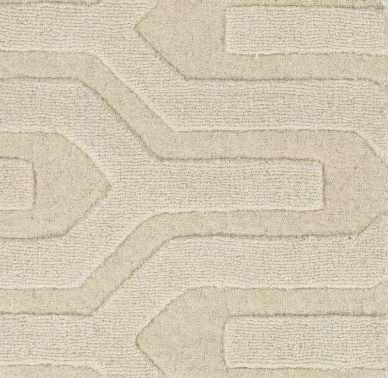 Line Modern Cream Area Rug