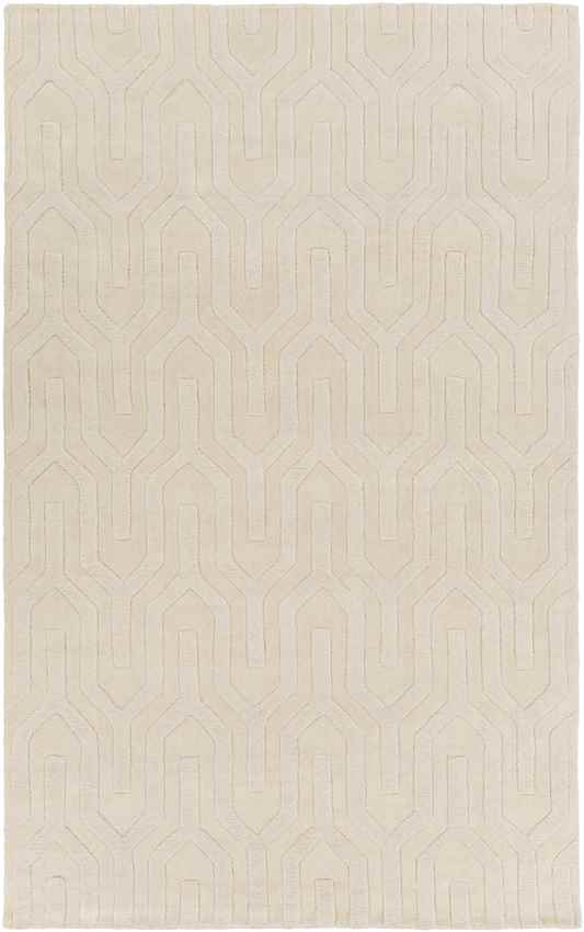 Line Modern Cream Area Rug