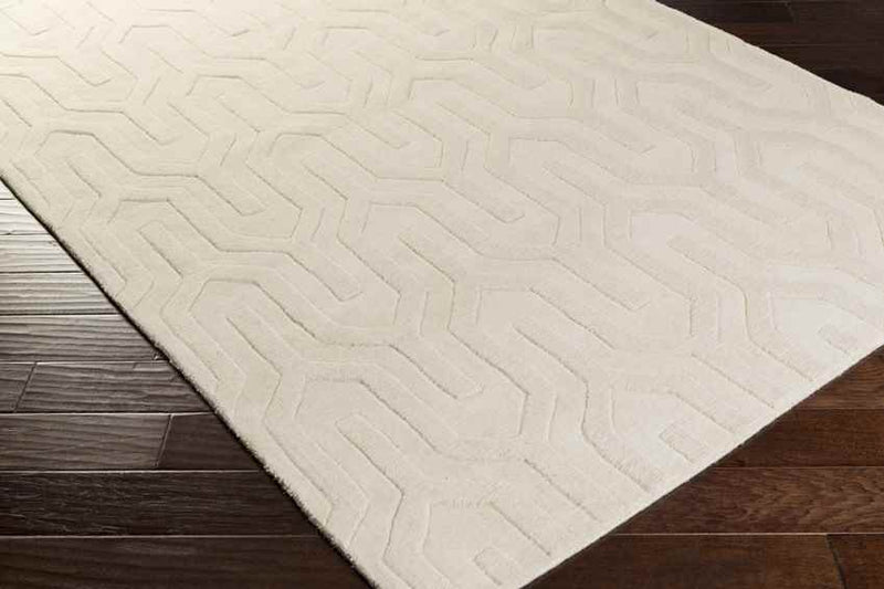 Line Modern Cream Area Rug