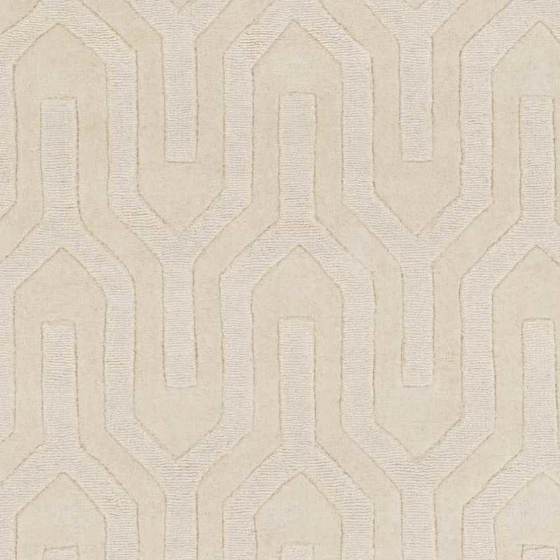 Line Modern Cream Area Rug