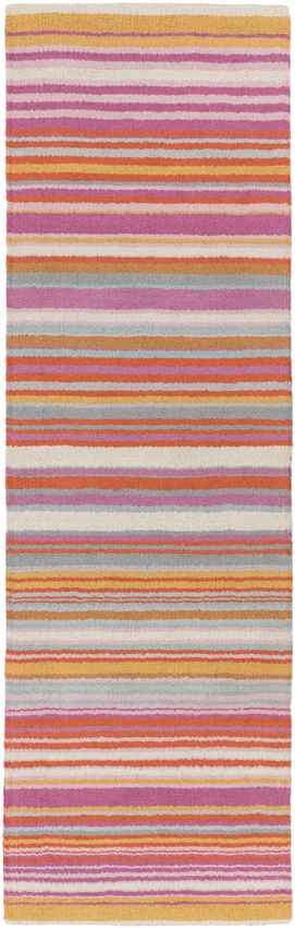 Oling Modern Pink/Orange/Mint Area Rug