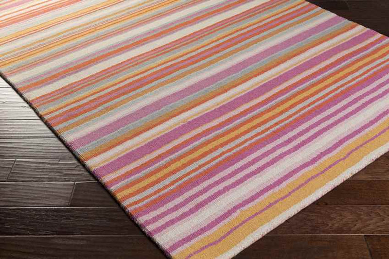 Oling Modern Pink/Orange/Mint Area Rug