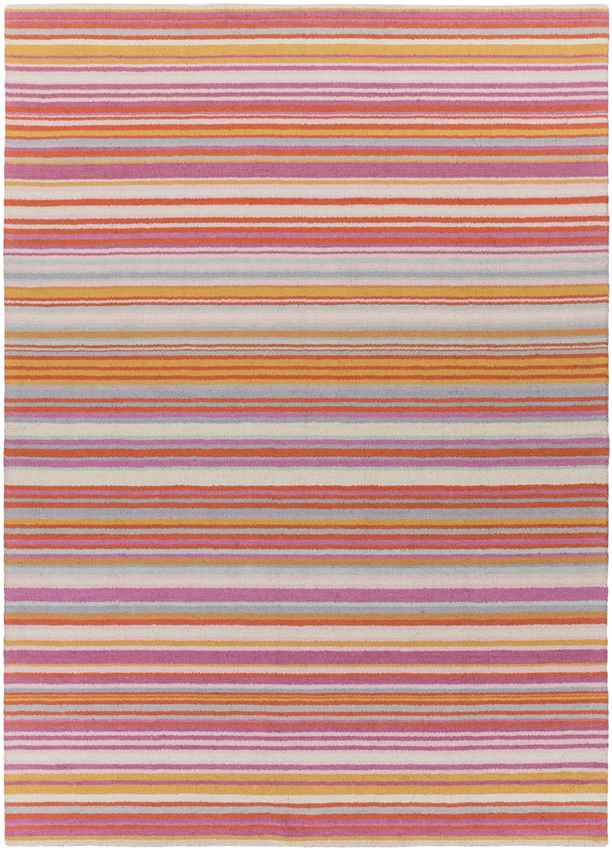 Oling Modern Pink/Orange/Mint Area Rug