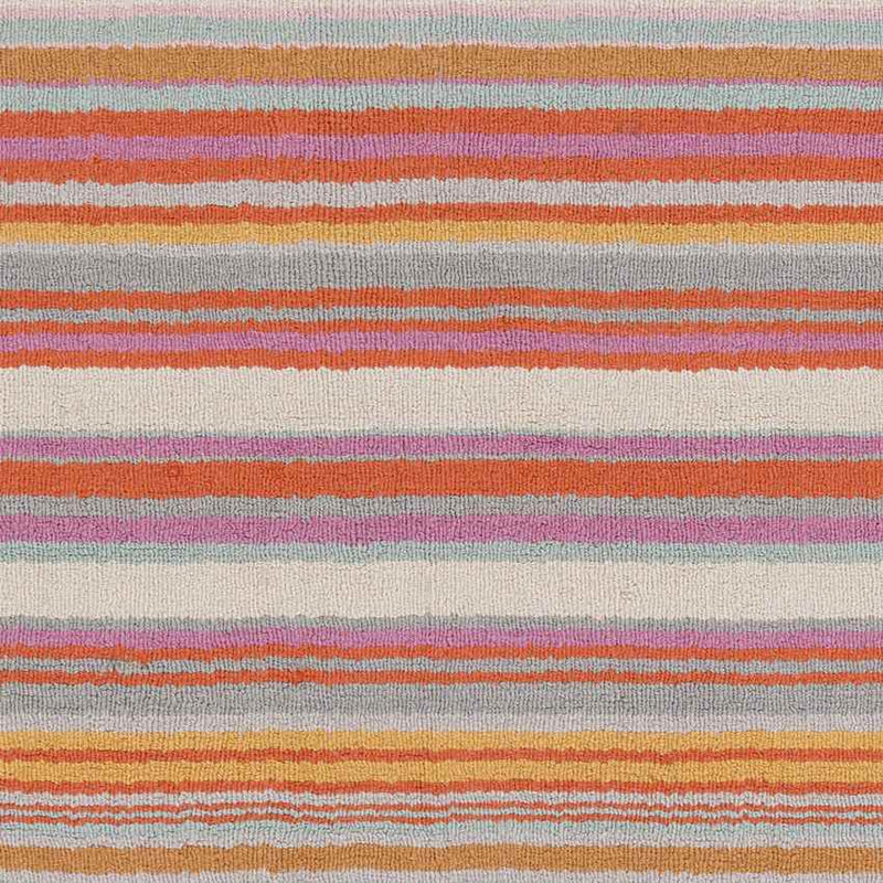 Oling Modern Pink/Orange/Mint Area Rug