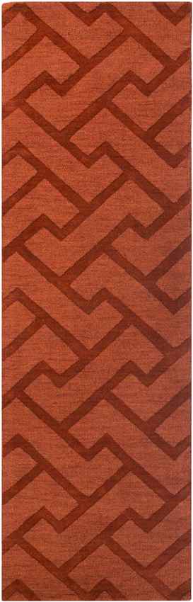 Loachapoka Modern Dark Red Area Rug