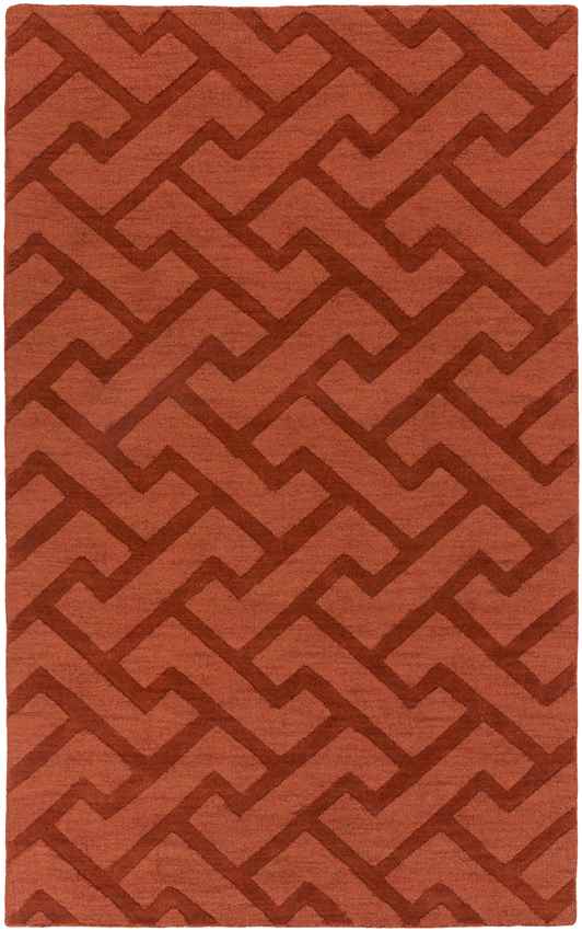 Loachapoka Modern Dark Red Area Rug