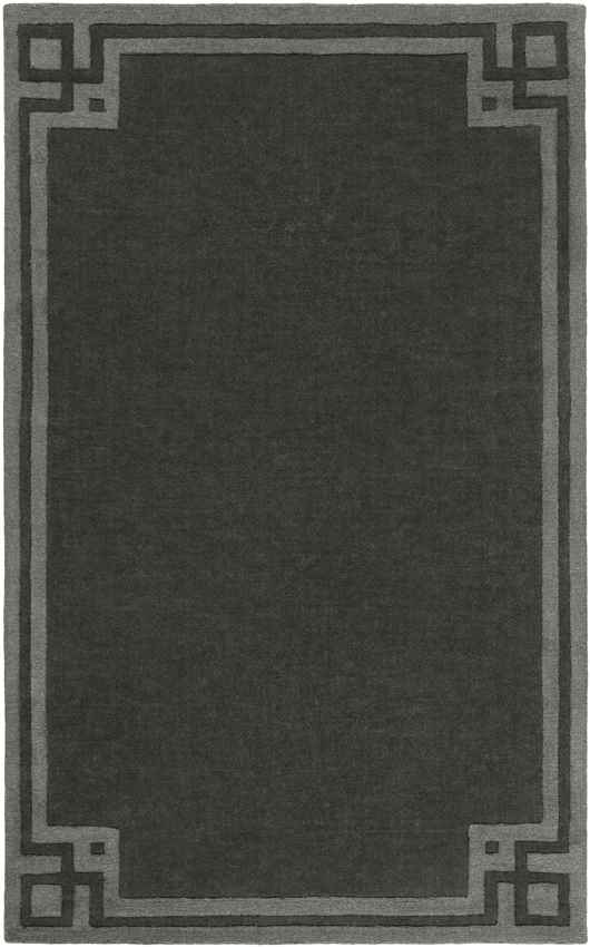 Lochbuie Modern Black Area Rug