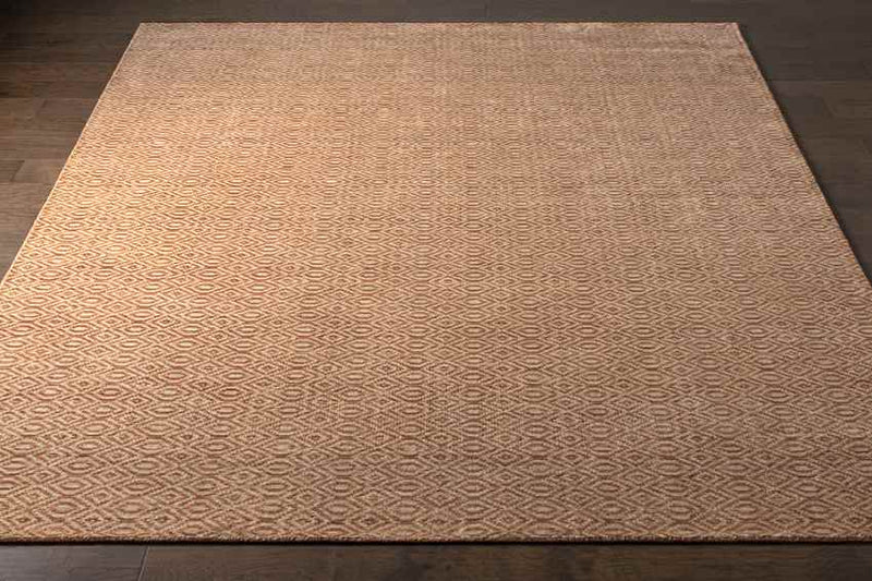 Alford Global Burnt Orange Area Rug