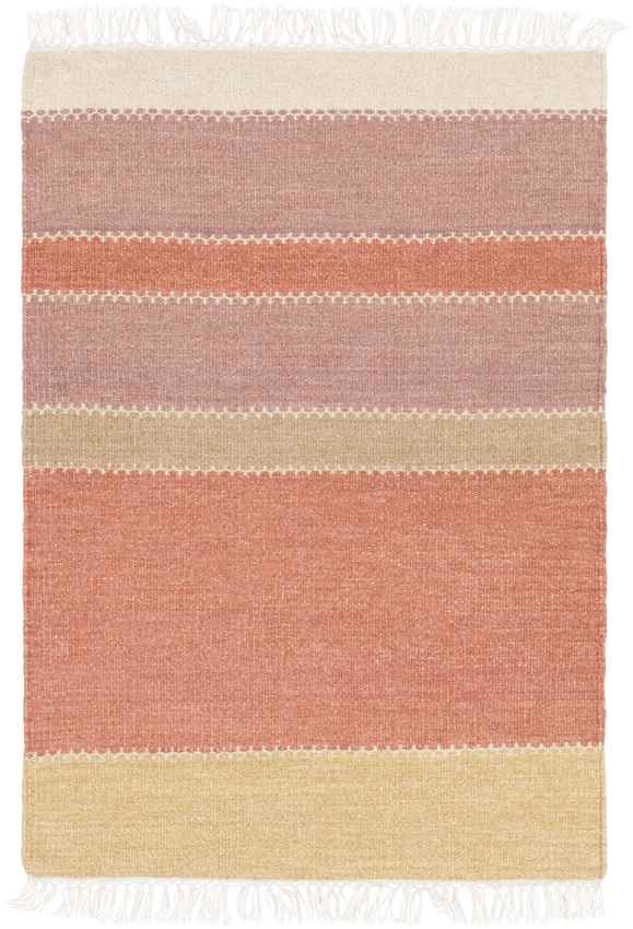 Wymondham Modern Rose/Burgundy Area Rug