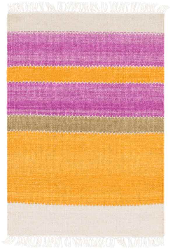 Wymondham Modern Tangerine/Magenta Area Rug