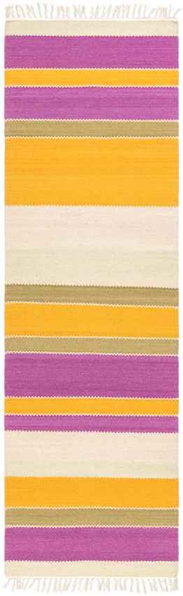 Wymondham Modern Tangerine/Magenta Area Rug