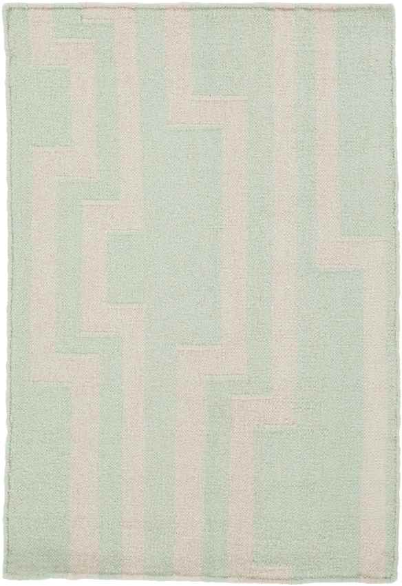 Maplesville Modern Green/White Area Rug