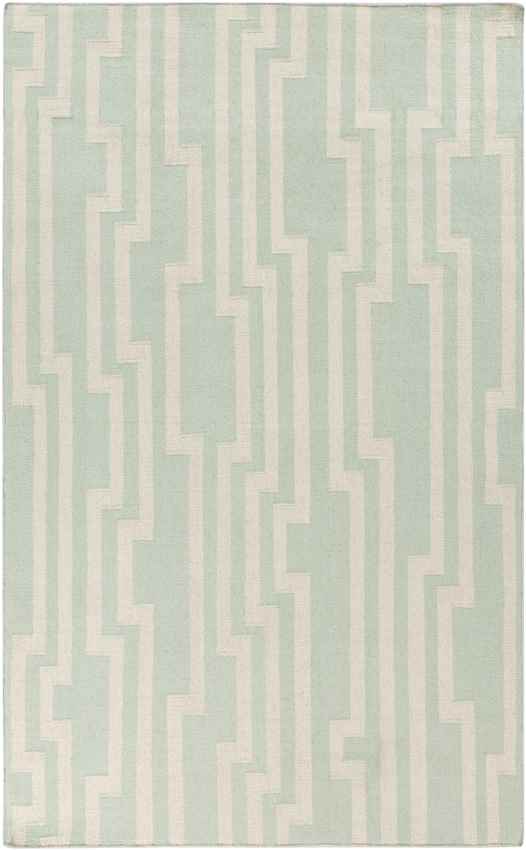 Maplesville Modern Green/White Area Rug