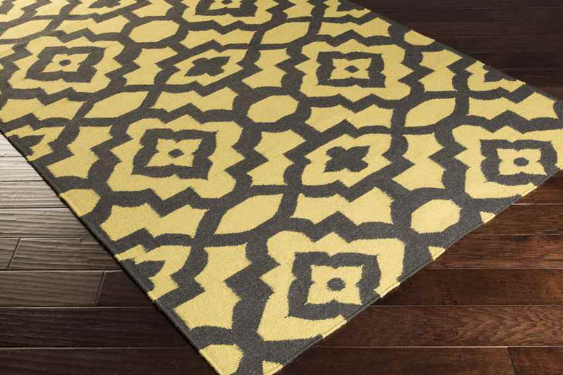 Manteca Global Gold/Black Area Rug