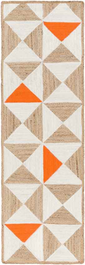 Maxeys Global Burnt Orange Area Rug