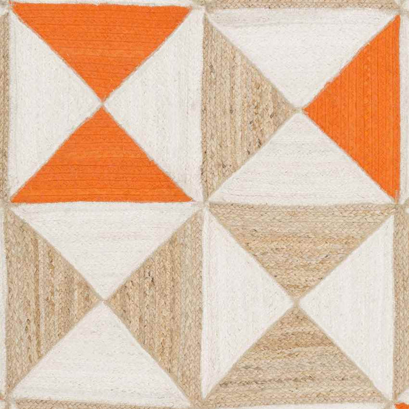 Maxeys Global Burnt Orange Area Rug