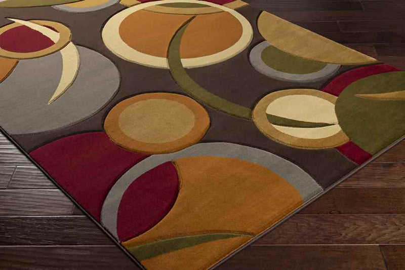 Ashburton Modern Dark Brown Area Rug