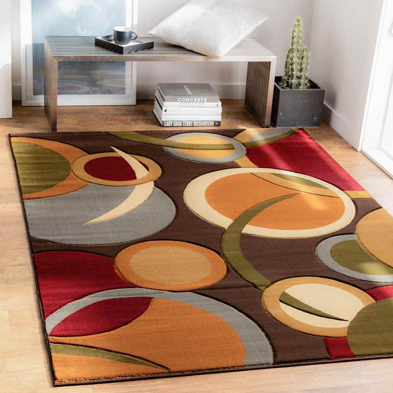 Ashburton Modern Dark Brown Area Rug