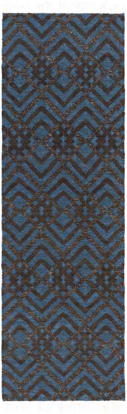 Meeker Modern Cream/Dark Blue Area Rug