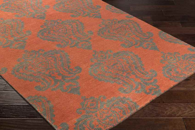 Memphis Global Coral/Charcoal Area Rug