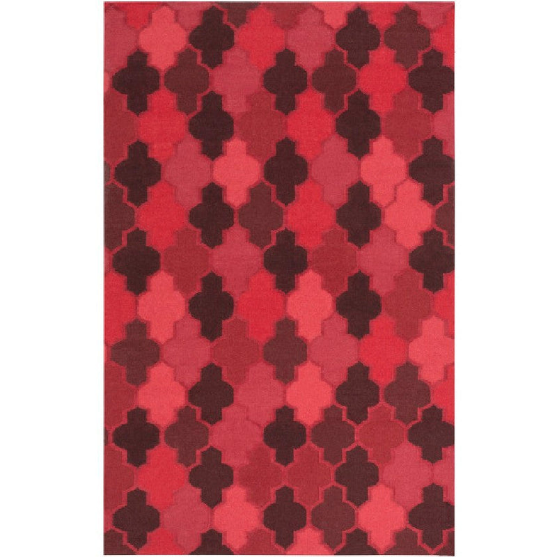 Monette Modern Red Area Rug