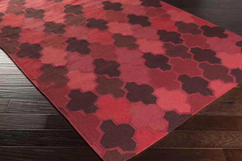 Monette Modern Red Area Rug