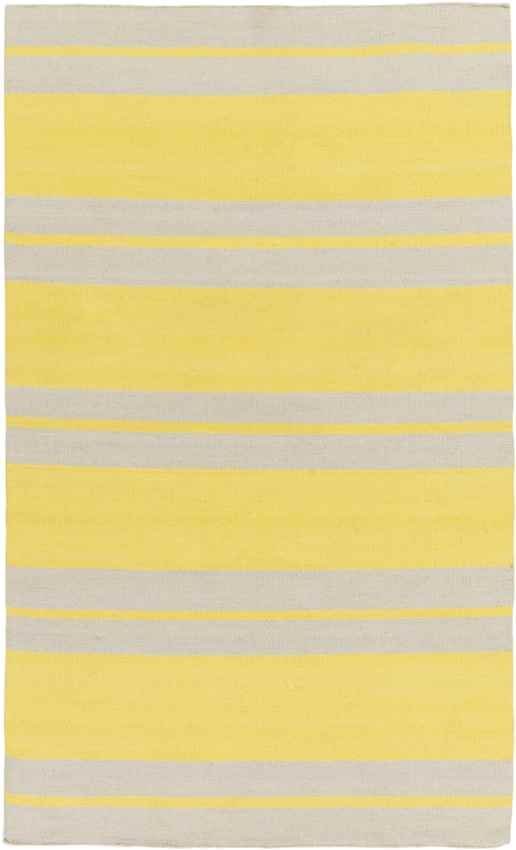 Montevallo Modern Bright Yellow/White Area Rug