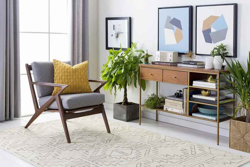 Okolona Modern Beige Area Rug