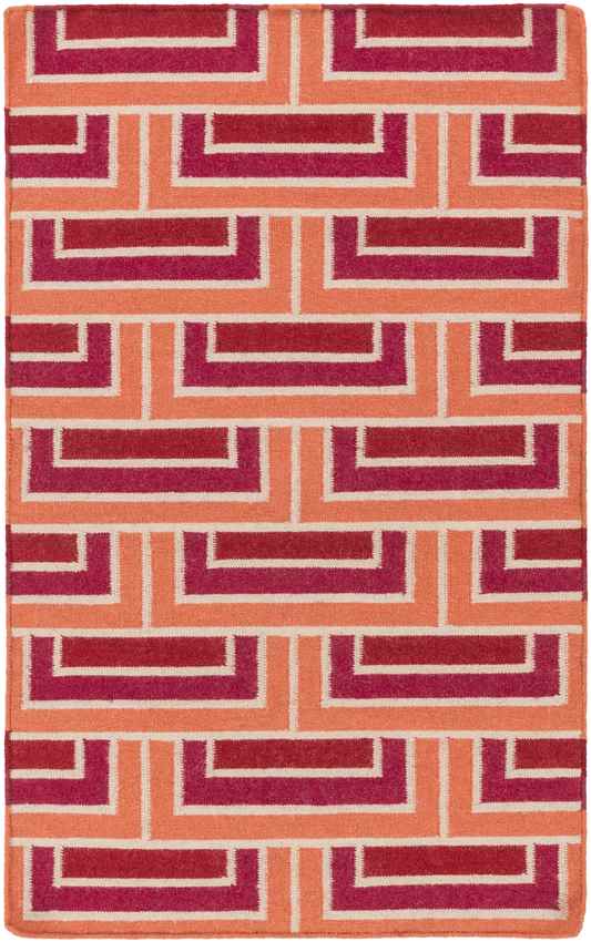 Opelika Modern Orange Area Rug