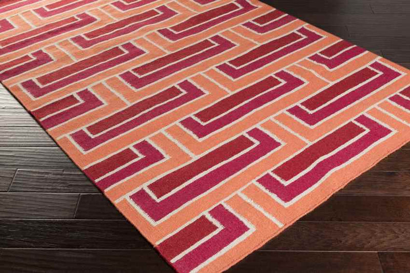 Opelika Modern Orange Area Rug