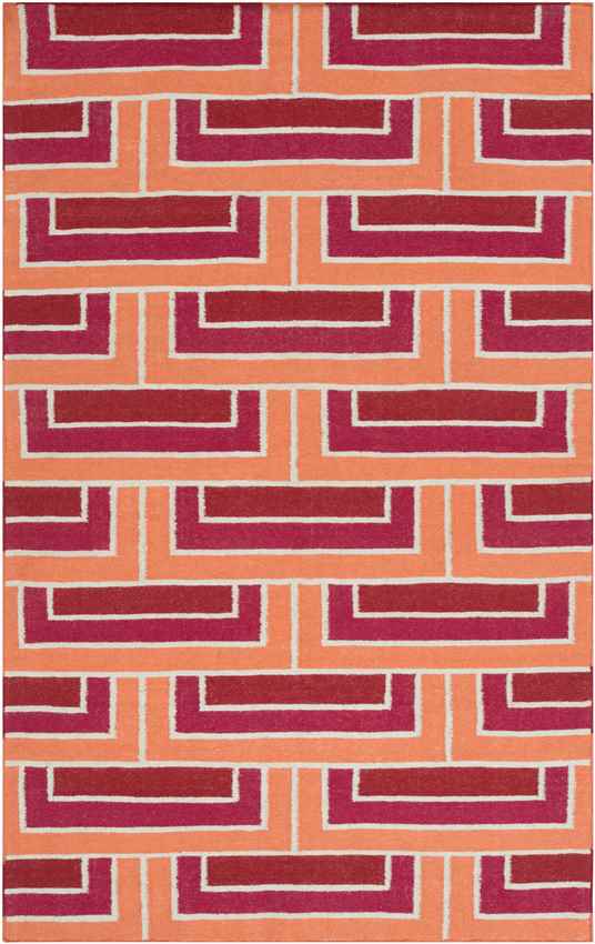 Opelika Modern Orange Area Rug