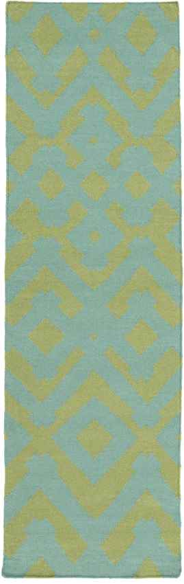 Oppelo Modern Teal/Moss Area Rug