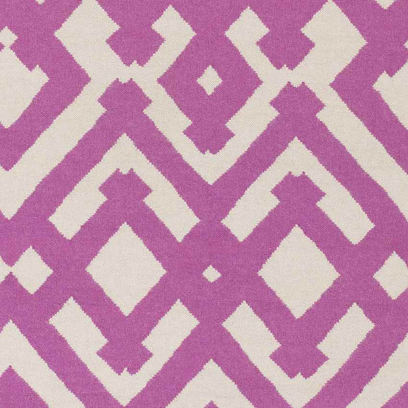 Oppelo Modern Magenta/Ivory Area Rug