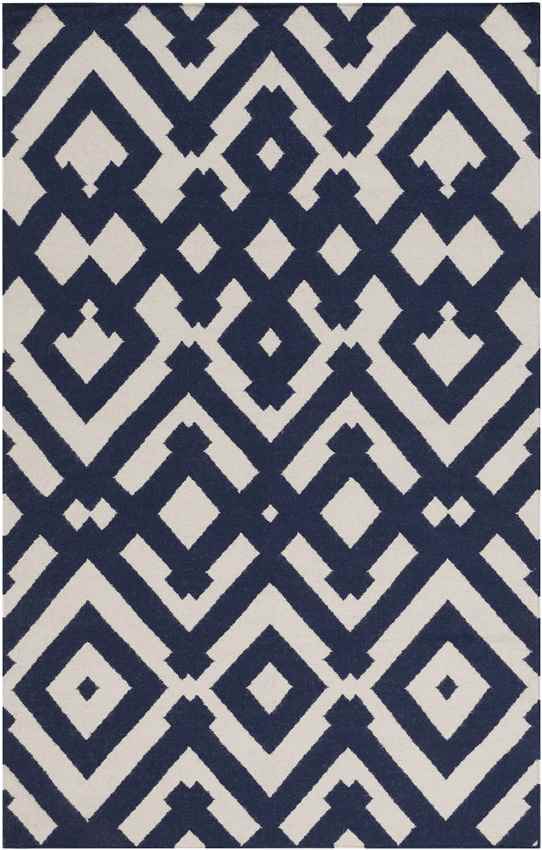 Oppelo Modern Beige/Navy Area Rug