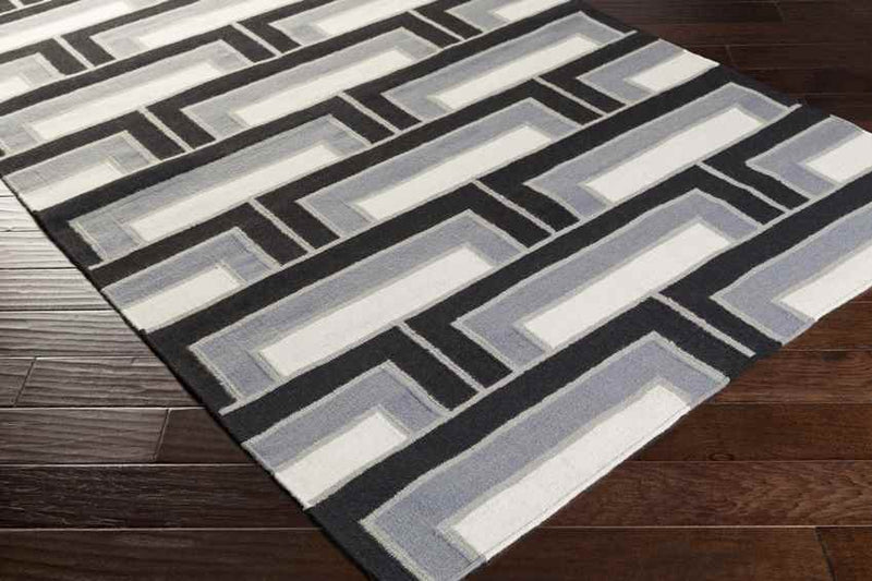 Opelika Modern Black/Grey Area Rug