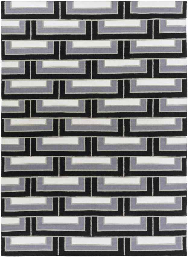 Opelika Modern Black/Grey Area Rug