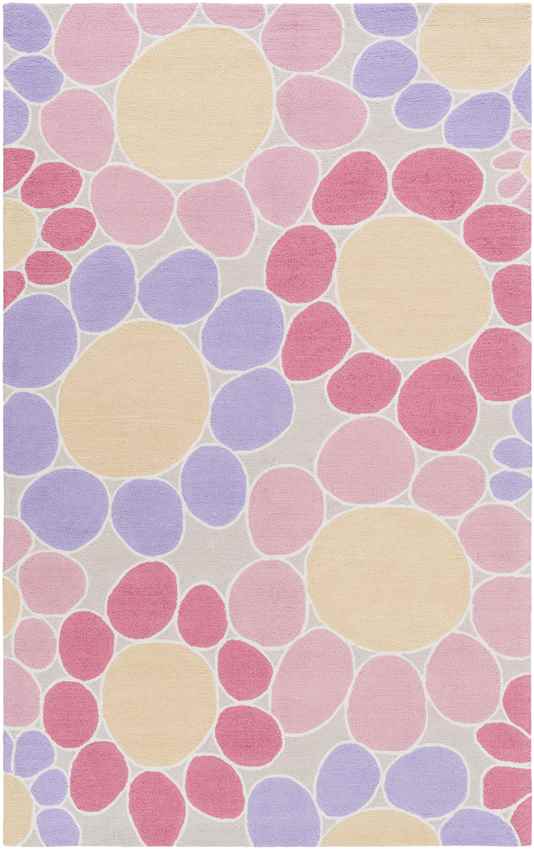 Paonia Modern Pink/Purple/Yellow Area Rug