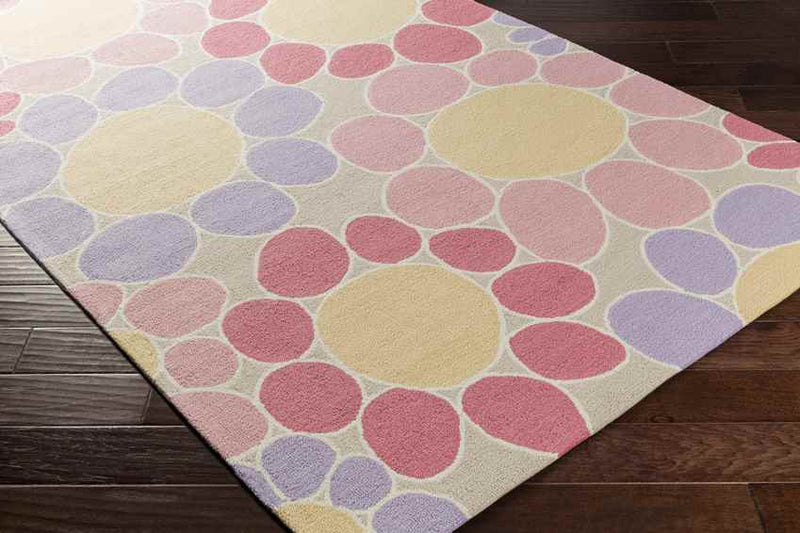 Paonia Modern Pink/Purple/Yellow Area Rug