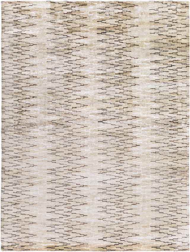 Parlier Modern Khaki/White Area Rug