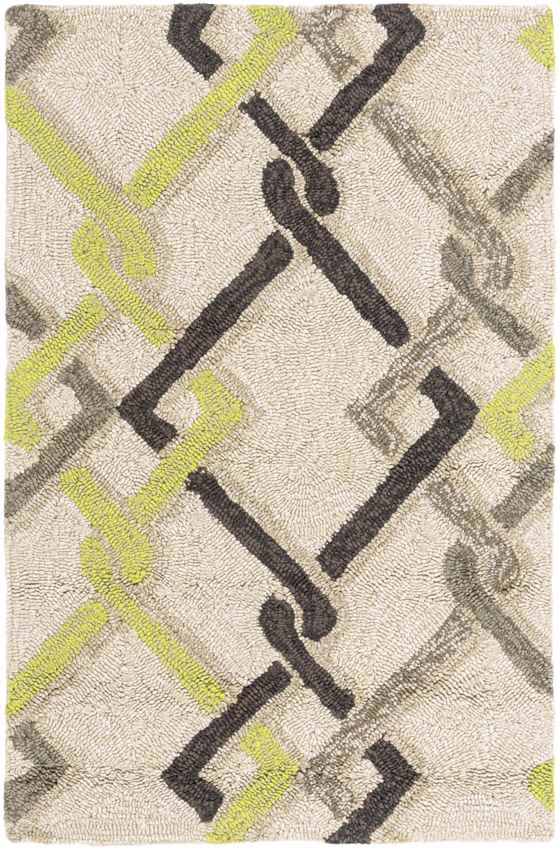 Prichard Modern Looped/Hooked Ivory Area Rug