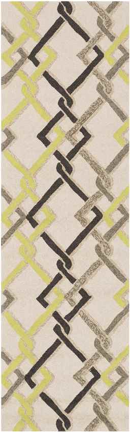 Prichard Modern Looped/Hooked Ivory Area Rug