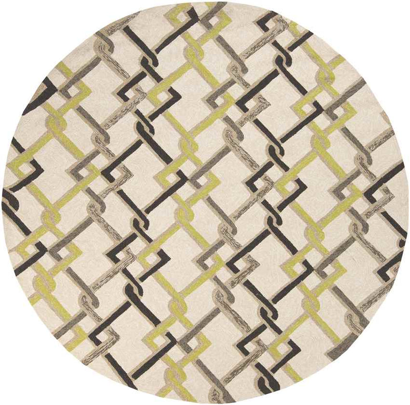 Prichard Modern Looped/Hooked Ivory Area Rug